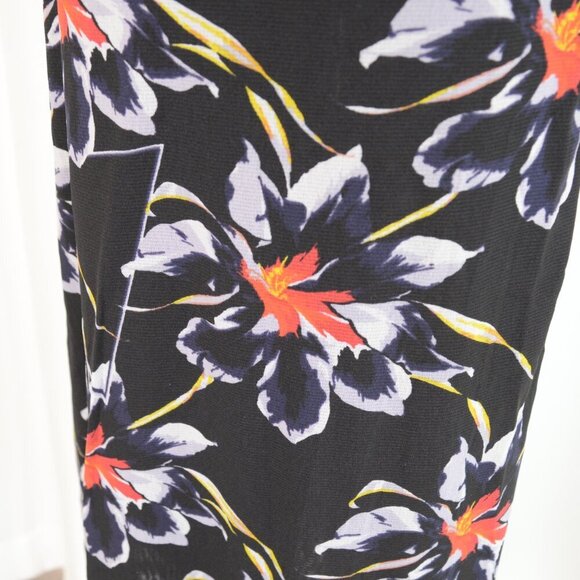 Diane Von Furstenberg Side Cinch Skirt In Lanell Black Sz S - Picture 7 of 7